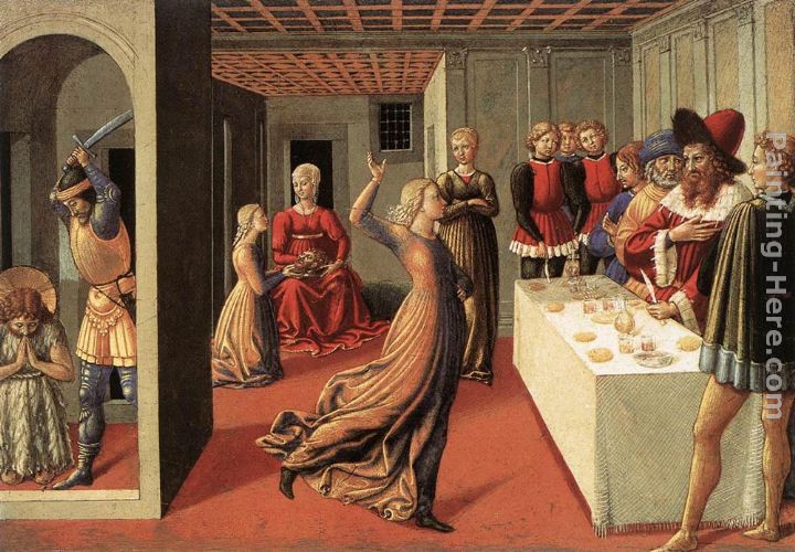 The Dance of Salome painting - Benozzo di Lese di Sandro Gozzoli The Dance of Salome art painting